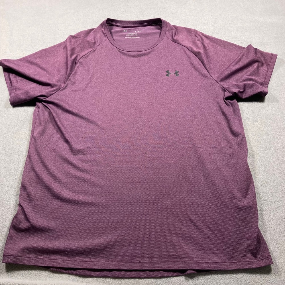 Under Armour The Tech Tee Mens XL Purple Heather Performance Shirt